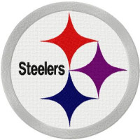 Parche bordado Pittsburgh Steelers 8cm 