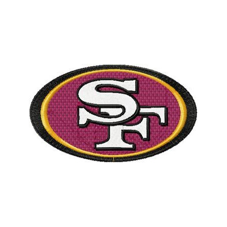 Parche bordado 49ers de San Francisco 7,5cm x 4,5cm