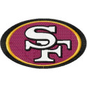 Parche bordado 49ers de San Francisco 7,5cm x 4,5cm