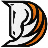 Parche bordado Denver Broncos 8cm x 8cm