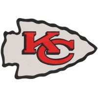 Embroidery patch Kansas City Chiefs 9cm x 6cm