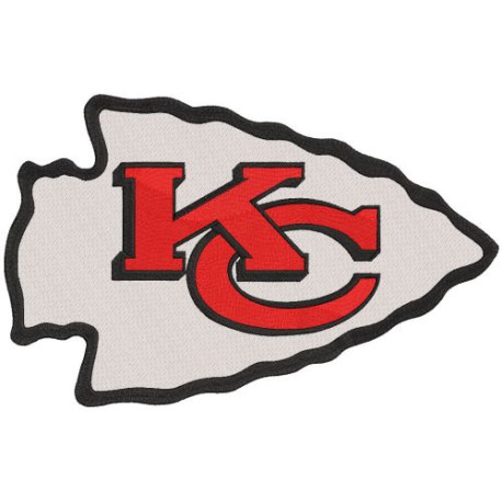 Embroidery patch Kansas City Chiefs 9cm x 6cm
