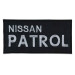 Parche bordado NISSAN PATROL 12cm x 5,5cm