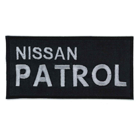 Parche bordado NISSAN PATROL 12cm x 5,5cm