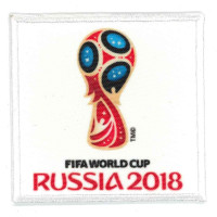 Parche bordado y textil RUSSIA 2018 7,2cm x 7,2cm