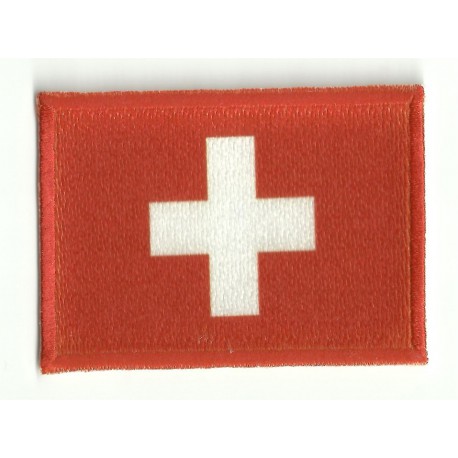 Patch embroidery and textile FLAG SWITZERLAND 4CM X 3CM