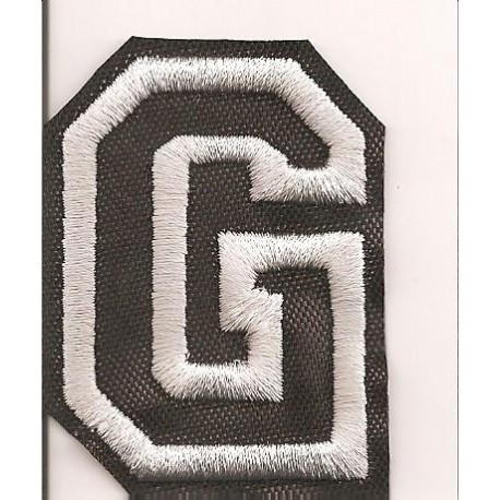 Patch embroidery LETTER G 5cm high