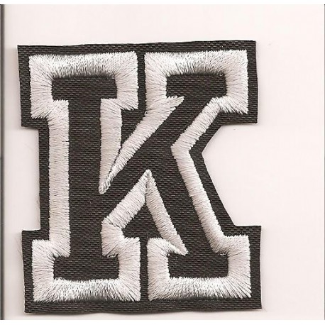 Patch embroidery LETTER K 5cm high